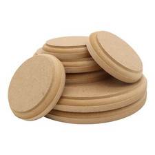 Wooden MDF Circle OVOLO Edge Disk Blanks Craft Shape 10-30cm Pack 1, 2, 3 or 5