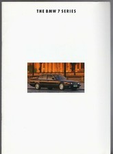 BMW 7-Series E32 1993-94 UK Market Sales Brochure 730i 740i 750i L