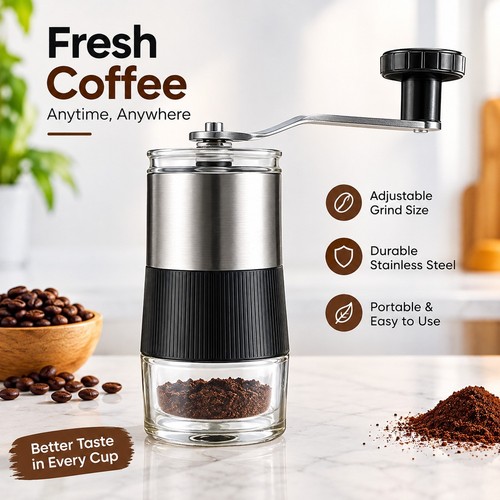Manual coffee grinder - coffee,