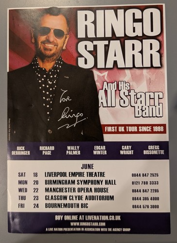 Rare ringo starr hand signed - rare,