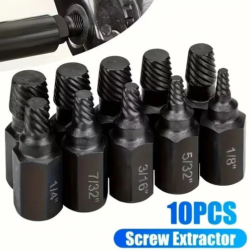 Bolt extractor set 10pcs - bolt,