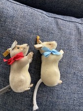 Pair of Steiff mohair mice