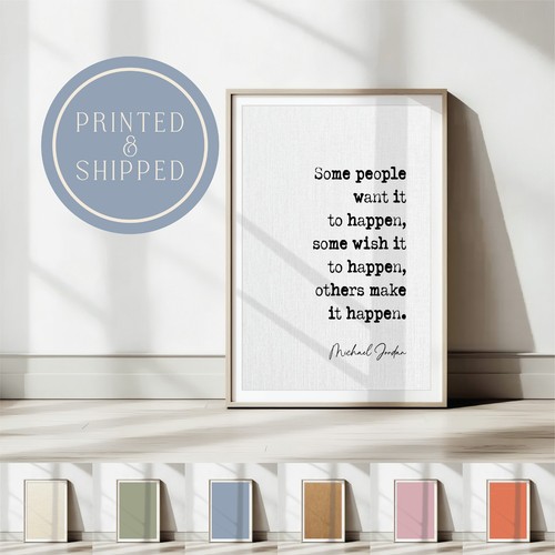 Michael jordan quote print - quote,