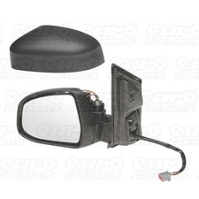 388-FDD414TAL Left Door Wing Mirror Electric Heated Indicator Black Cover By TYC