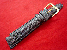 Black 20 mm Genuine Leather