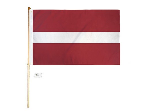 Wood flag pole kit wall - wood,