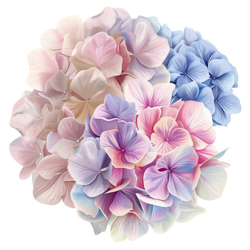 Wall decal sticker hydrangea