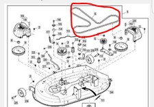 fits JOHN DEERE 42" DECK BELT