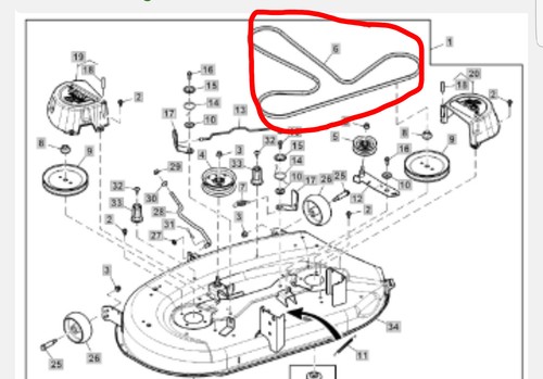 Fits john deere deck - john,