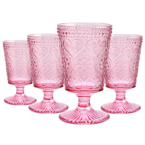 Pink wine glasses - wine, of