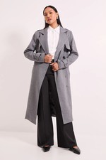 Wallis Grey Coat Womens