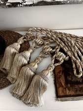 4 Large Gold Curtain Tassel
