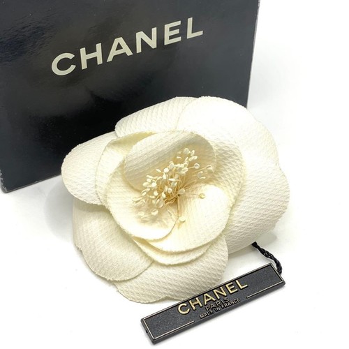 Chanel camellia corsage pin - chanel,