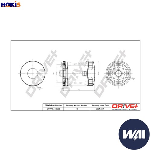 Oil filter dp1110 0293 for - oil,
