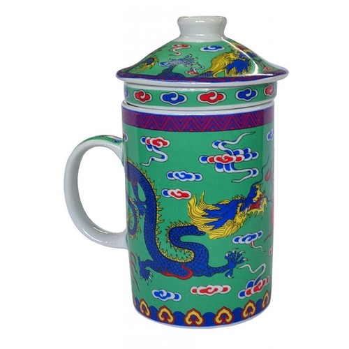 Porcelain chinese tea mug with - tea,