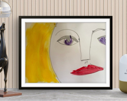 Original 8x10 acrylic paper - 8x10,