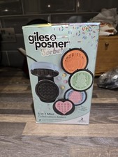 Giles & Posner Sorbet - Mini Waffle Maker Iron Dessert Maker 550W Pastel Blue