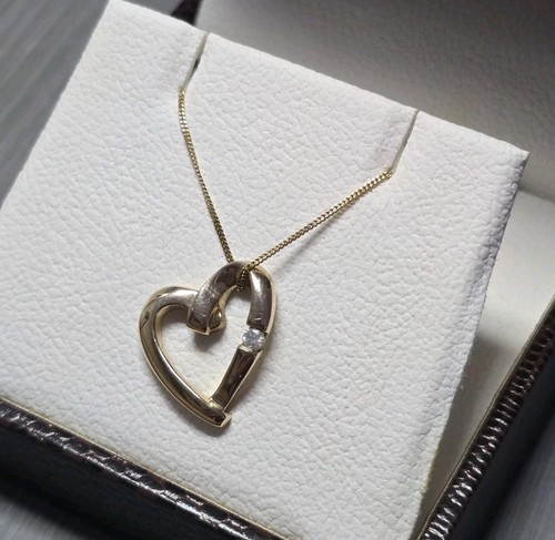 Diamond necklace yellow gold - necklace,