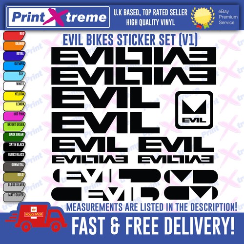 Evil bike decal stickers vinyl - stickers,