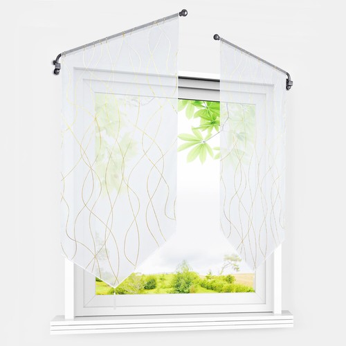 Sheer swag curtains - sheer, window