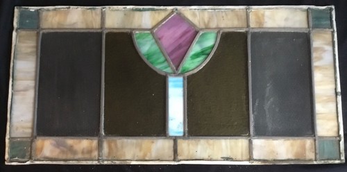 Antique leaded stained glass - leaded,