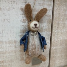 Wool Bunny Blue Jacket Bow Tie