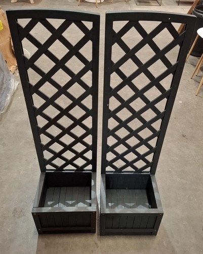 Wooden trellis planters - wooden,