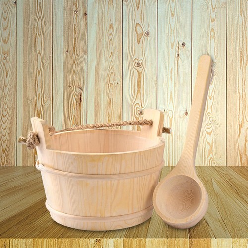 Wooden sauna barrel and - wooden,
