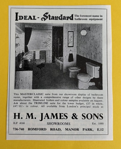 Essex 1965 advert james - h, &