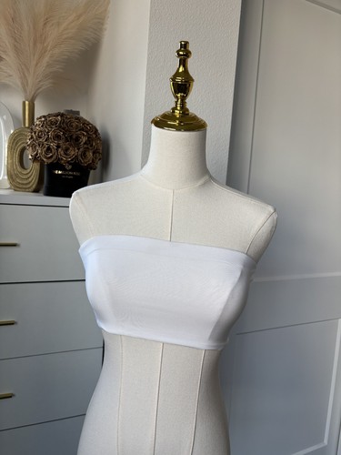 Naked wardrobe white strapless - white,