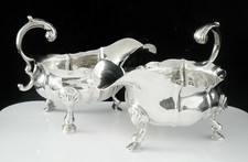 Pair antique sterling silver - pair,