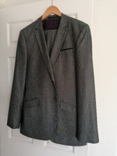 MEN'S BUTLER AND WEBB GREY SUIT SIZE 42L CHEST 38 Inch TROUSER