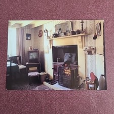 Rhyd-y-Car Cottages, 1950s Interior, Welsh Folk Museum Postcard, Unposted. 