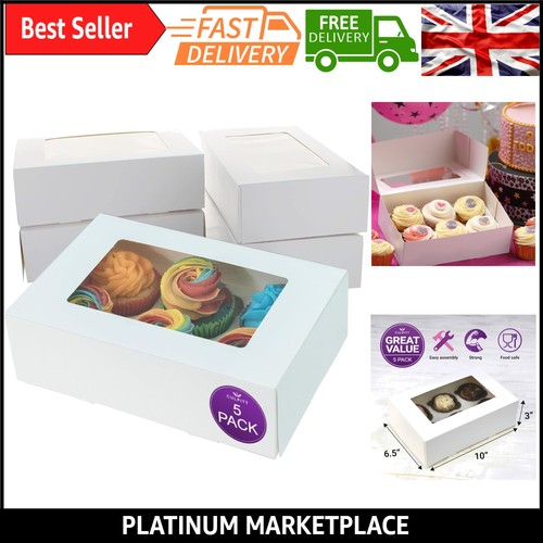 Hole white cupcake - white, boxes