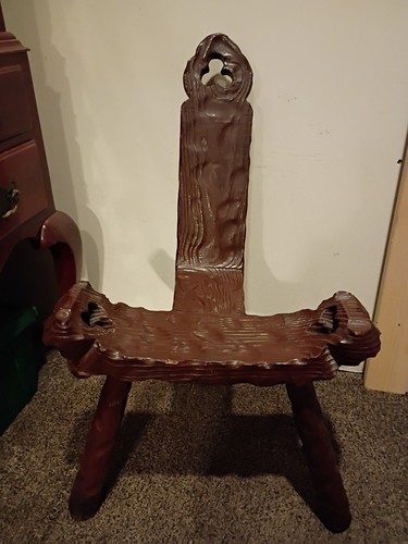 Vtg spanish birthing chair - vtg,