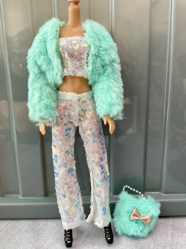 Sequin top trousers - trousers, with