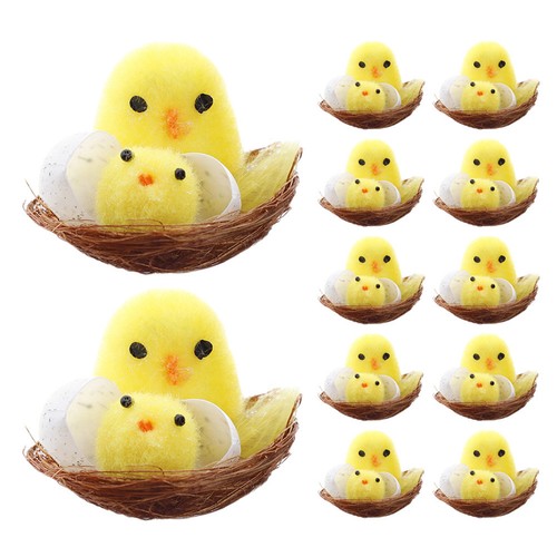 Pcs chick toy mini fluffy - 12,