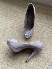 Ladies Next Nude Platform Heels Peep Toe Size 5.5 Wide Fit Party, Holiday 