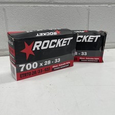 📍NEW BICYCLE BIKE - 2x Rocket Tube Tubes 700 28 - 33 48MM Schrader Thorn Proof