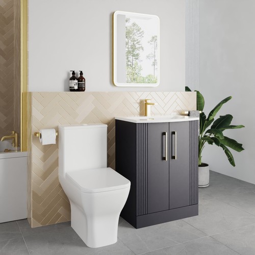 Deco curved 500mm soft - deco, black