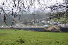 Photo 6x4 Small caravan site at Wern Isaf Llangollen Almost part of the f c2009