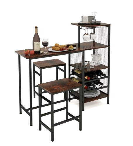 Breakfast bar table and - breakfast, stools