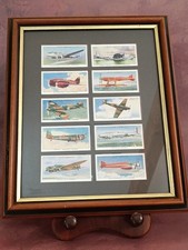 WD & HO Framed Wills Cigarette Cards Planes / Aircraft /  Framed / Speed