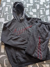 *Relist - Price Reduction* Nike Men's Black 'Large Logo' Tracksuit - Medium