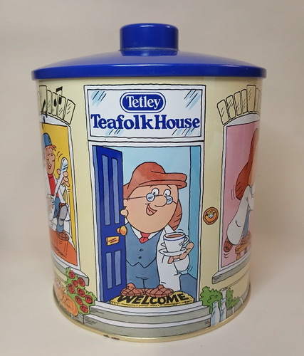 Vintage tetley tea folk house - tetley,