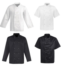 Unisex Chef Jacket Kitchen Uniform Cook Coat for Restaurant, Hotel Catering
