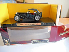 Road Signature 92468 1947 MG TC Midget  1:18 Black + Hard Top  + box