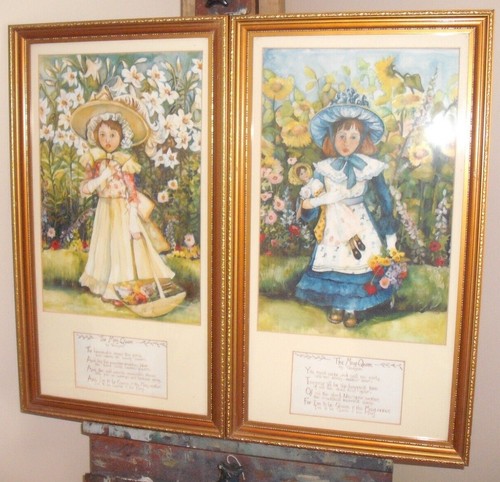 Pair naive folk art - folk,