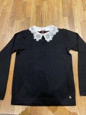 M&S Autograph Wednesday Addams Halloween Style Jumper Top Costume 7-8 Years