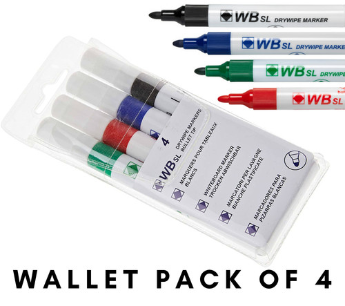 Dry wipe pens bullet tip - bullet,